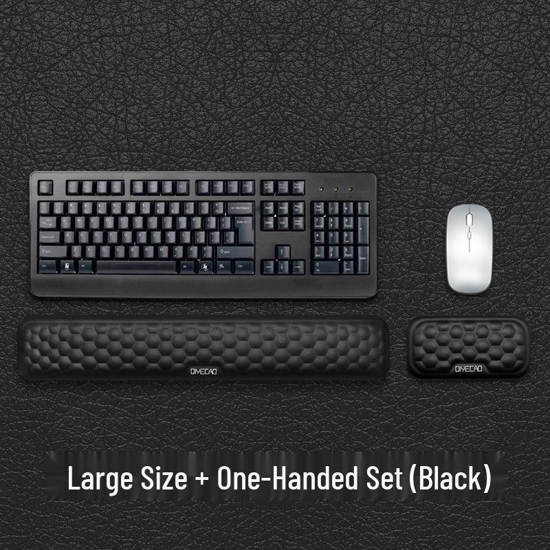 Ergonomic Memory Foam Wrist Support Mouse and Keyboard Pad Set