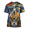 Men's Egyptian Totem 3D Printed T Shirt Summer Funny Retro Mystery Ancient Horus Harajuku Short Sleeve Streetwear
