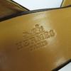 Pristine HERMES pumps Stitched Buckle Design Leather Brown leather Women 36.5 Used