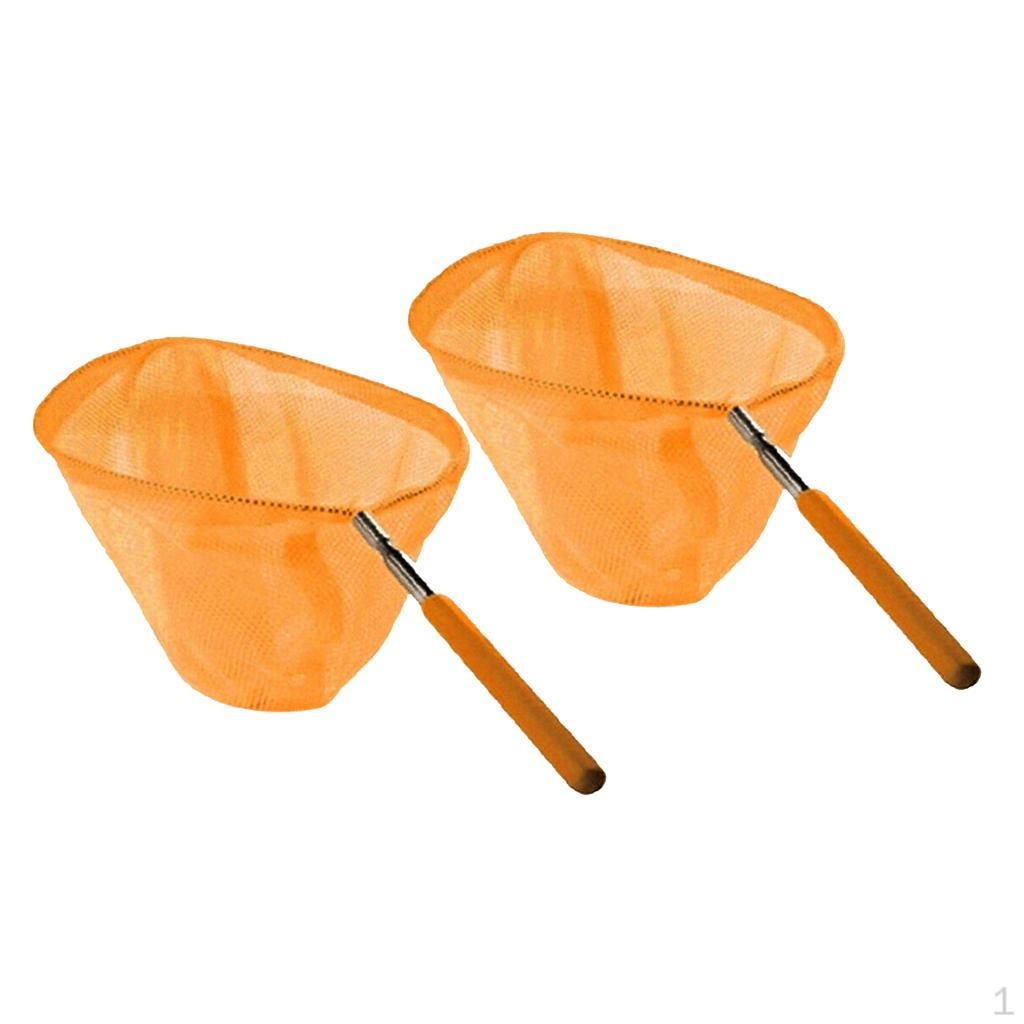 

2x Детский пруд Девочки Сетчатый держатель Выдвижной Морской ловец стрекоз