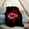 1PC City Chiefs Emblem Printed Soft Flannel Blanket Throw for Adult Bedroom Living Room Sofa Camping Travel Fan gifts Christmas Gifts