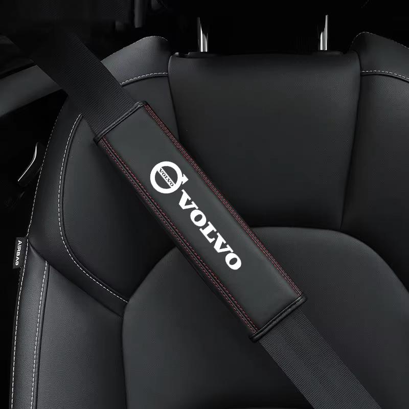 2pcs Car Seat Belt Pad Safety Strap Shoulder Cover Soft Mat For Volvo Rdesign XC40 XC60 V60 XC90 V50 S60 S90 XC70 Accessories
