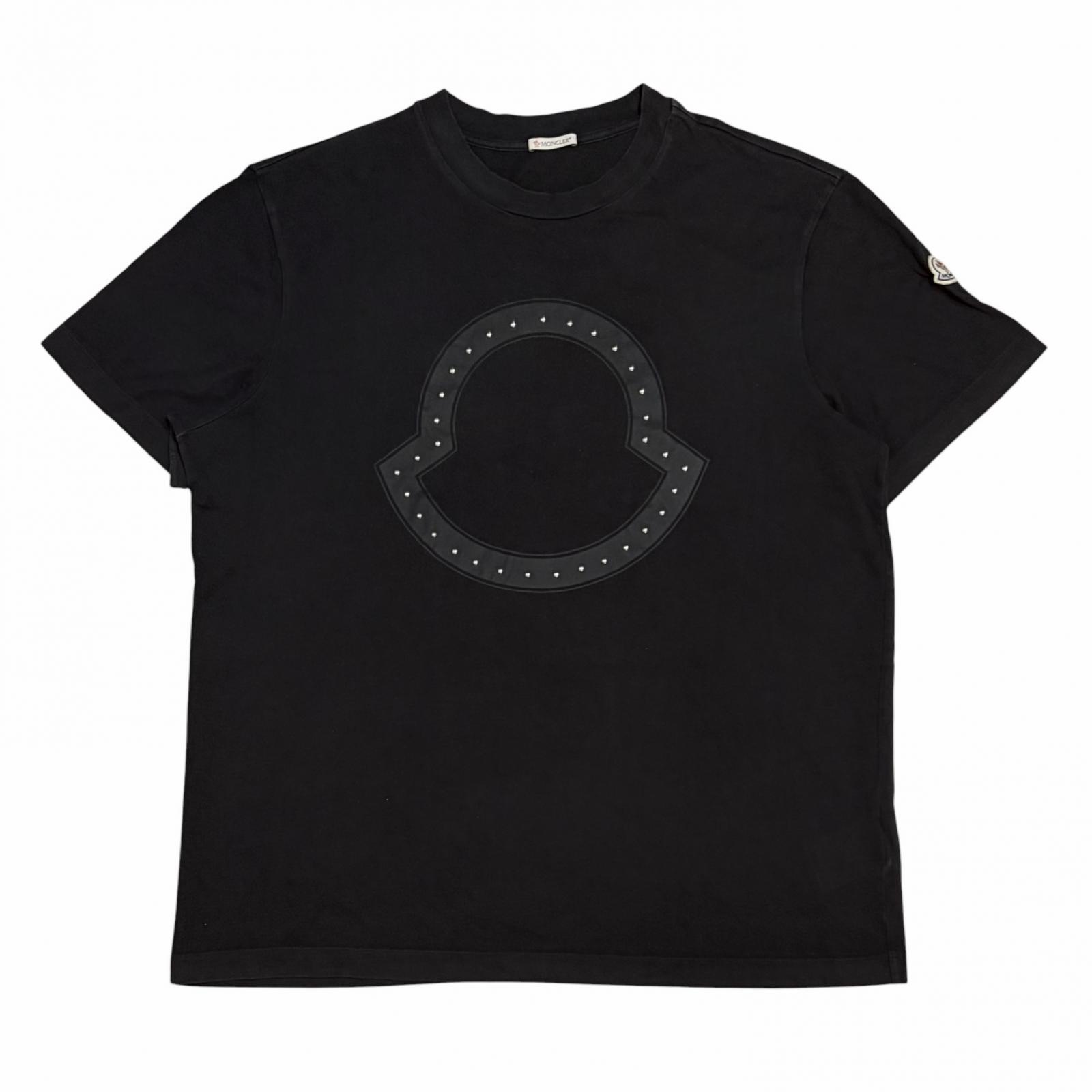 MONCLER Studded T-Shirt Black Men s Size XXL Model H10918C000158390T