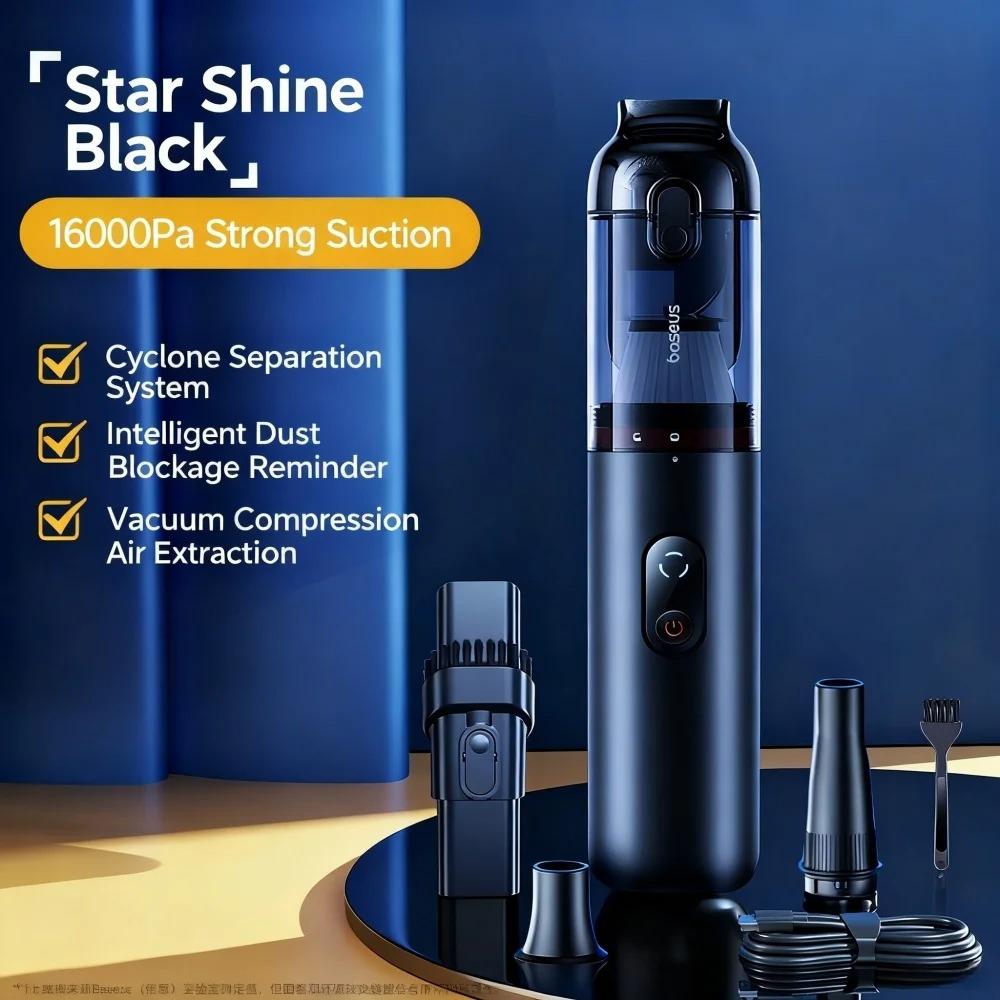Baseus A5 16000Pa Wireless Car Vacuum Cleaner Powerful Portable Handheld Automotive Vacuum Cleaner for Car Inner Cleaning Home