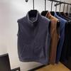 Herrstickad V-ringad Vest med Lös Passform - Ärmlös Höst/Vinter 2025 Kollektion