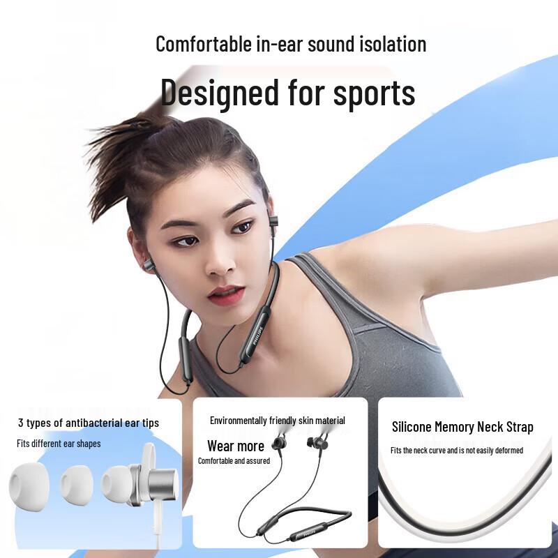 Philips TAN1120 Sports Neckband Wireless Bluetooth Earphones