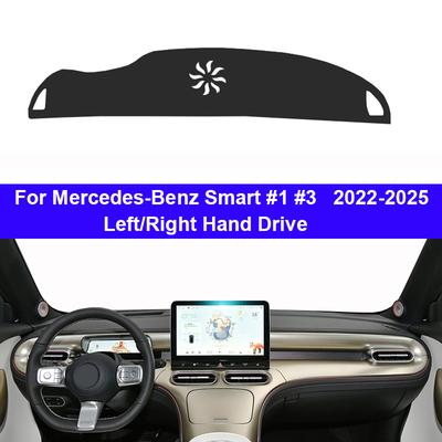 Auto Armaturenbrett Abdeckung DashMat für Mercedes-Benz Smart #1 #3 2026- 2026 Lichtschutzmatte Zubehör Anti-UV Hülle Teppich Zubehör