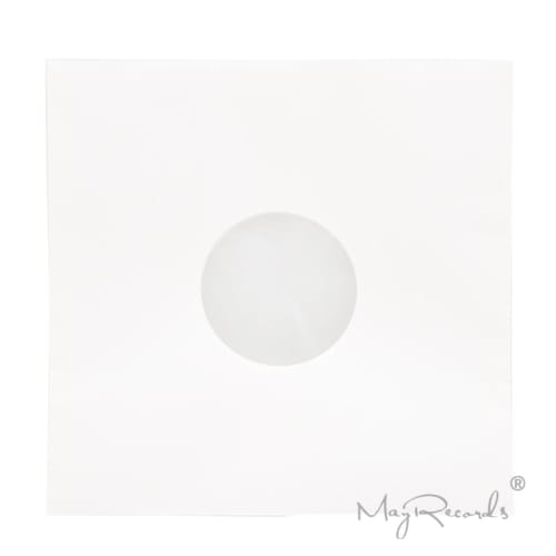 MayRecords 20 Protective Kraft Paper Bags for 12-inch LD/LP Records, with PE Center Protective Film, Anti-Static