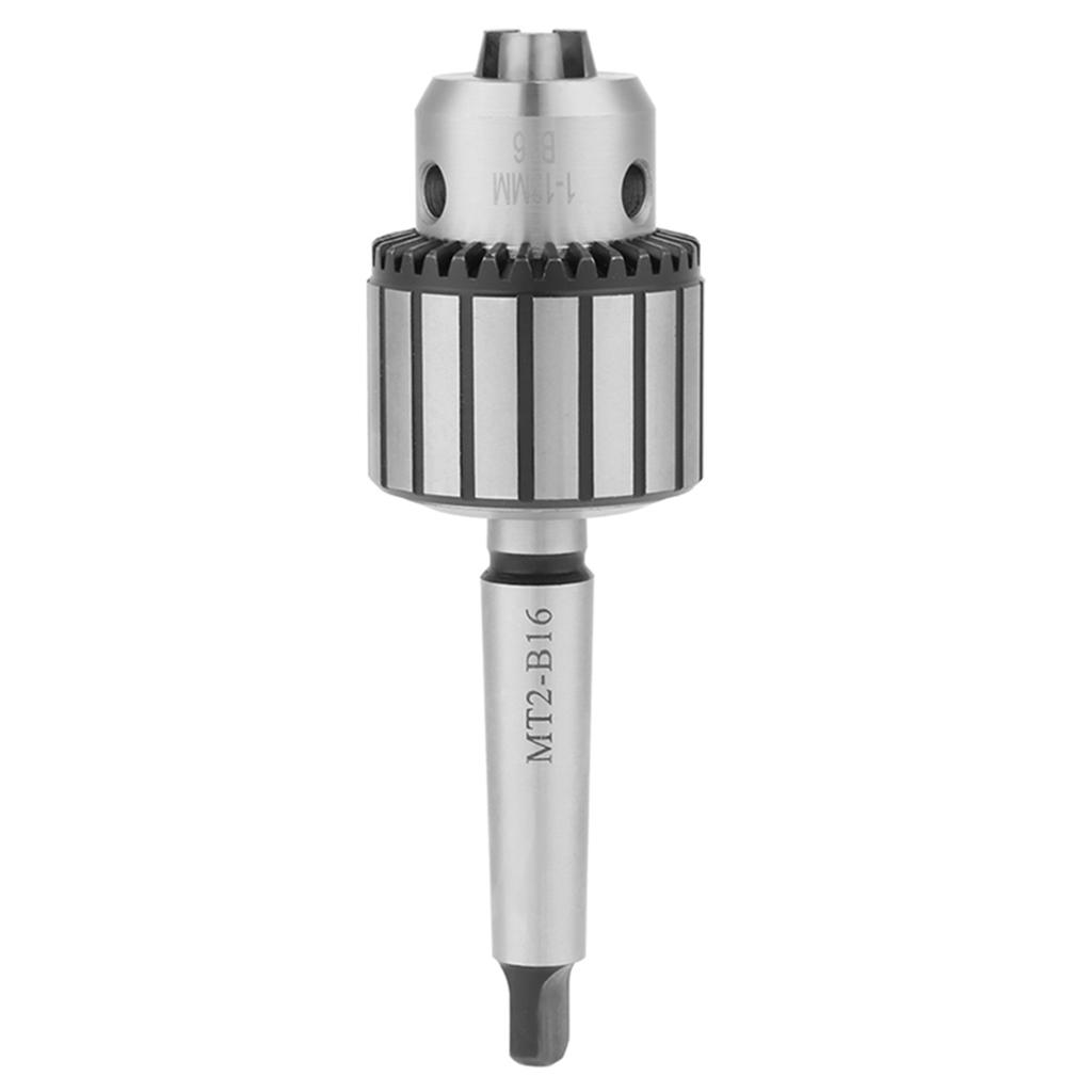 113mm Capacity Carbide Steel MT2B16 Arbor Key Type Drill Chuck Mini Lathe Tool