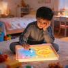 Rechargeable Children's Illuminated Drawing Board  Acrylic Light Board  Writing Board  Night Light With Colored Pens 20ml