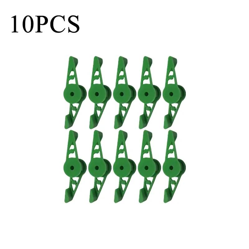 

Тренировочные зажимы для ветвей растений, зажимы для садовых стеблей, регулируемый на 360 градусов держатель для растений, инструмент для тренировки с низким уровнем стресса 10pcs зелёный