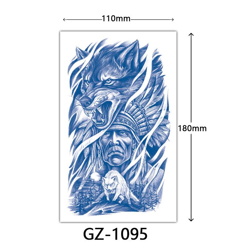 Juice Tattoo Stickers, Herbal Tattoo Stickers, Semi-Permanent English Letter Tattoo Stickers Tattoo