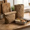 Borsa Pranzo in Tela Cerata ad Alta Capacità Impermeabile Termoisolante Borsa Termica per Pranzo Riutilizzabile Anti-sporco Borsa per Conservazione Pranzo