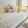 Cream Style Fabric Sofa Cushion Four Seasons Universal Non-Slip Seat Cushions Cover Cloth Washed Leather Sofa Cover