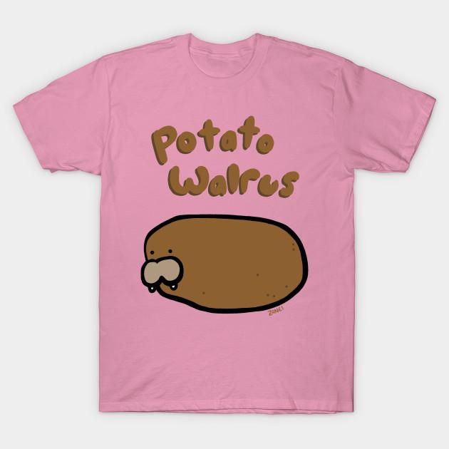 T Shirt Women Potato Walrus Harajuku Print Kawaii Tshirt Summer Short Sleeve Female T-Shirt Top Tee