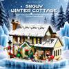 ! Weihnachtsferienhaus Bauklötze Weihnachtshaus Kompatibel mit Legoed Geschenke für Jungen, Mädchen, Familie und Freunde