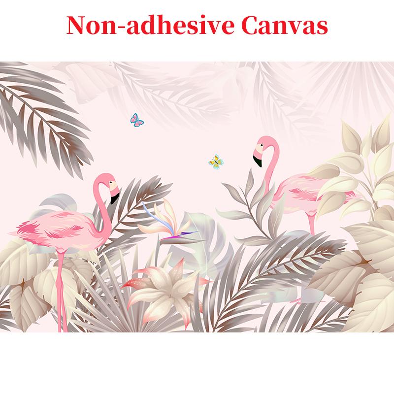 

Фотообои, европейские тропические растения, розовые фламинго, 3D обои для стен, гостиная, спальня, телевизор, домашний декор, стикер на стену 300cm (W) x 200cm (H)