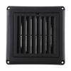 Robust Black Plastic Exhaust Vent with Mesh Prevents Debris and Small Animals