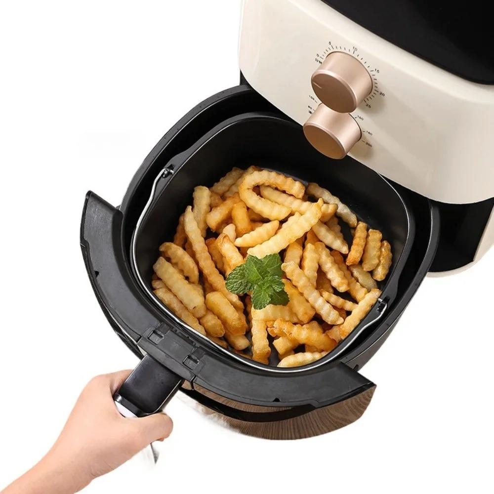 7 Zoll Kohlenstoffstahl Heißluftfritteuse Backblech Korb Antihaft Spülmaschinenfest für Philips Ofen Pizza Kuchen Mehrzweck Backformen