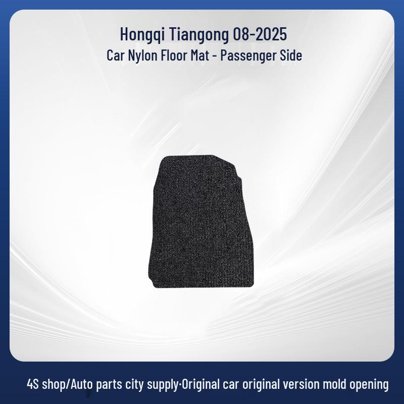 Nylon Wear-resistant Black Floor Mats for Hongqi Tiangong 08-2025.