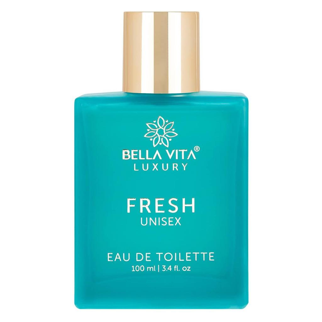 Bella Vita Luxury FRESH Eau De Toilette Unisex Perfume for Men & Women with Bergamot, Ylang Ylang |Refreshing EDT Long Lasting Fragrance Scent, 100 Ml