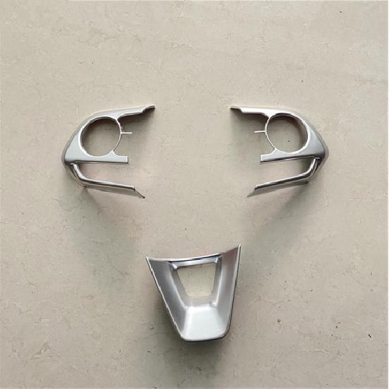 Matte Steering Wheel Decor Frame Trim 3PCS For Toyota RAV4 -2024