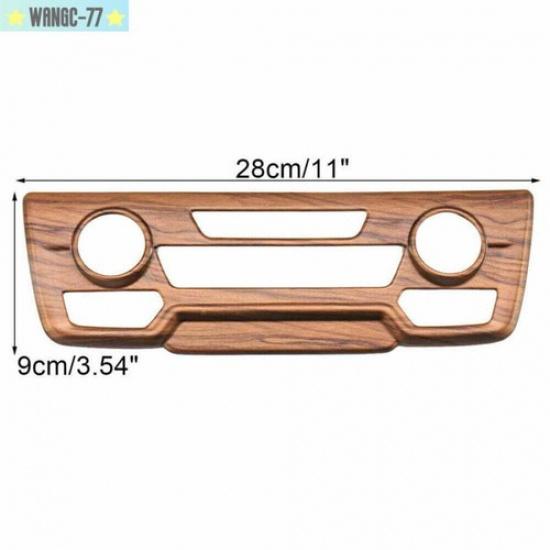 Center Console CD Panel Cover Trim Peach Wood Grain For Honda CRV CR-V 2017-