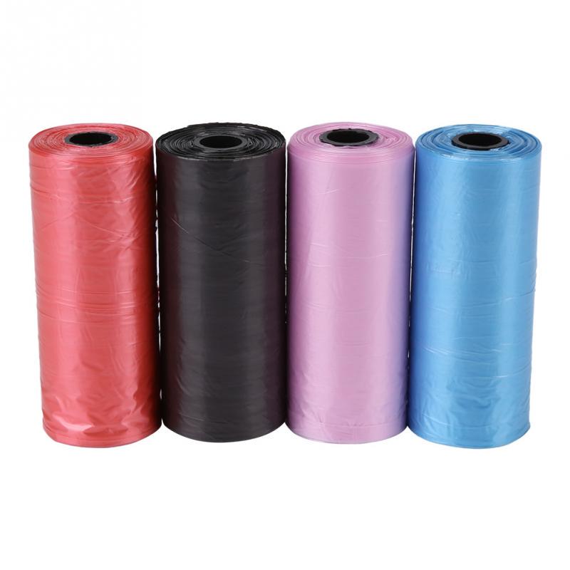 10 Rolls/150Pcs Plastic Pet Dog Waste Bags 33 * 22cm  Trash Cleaning Bag