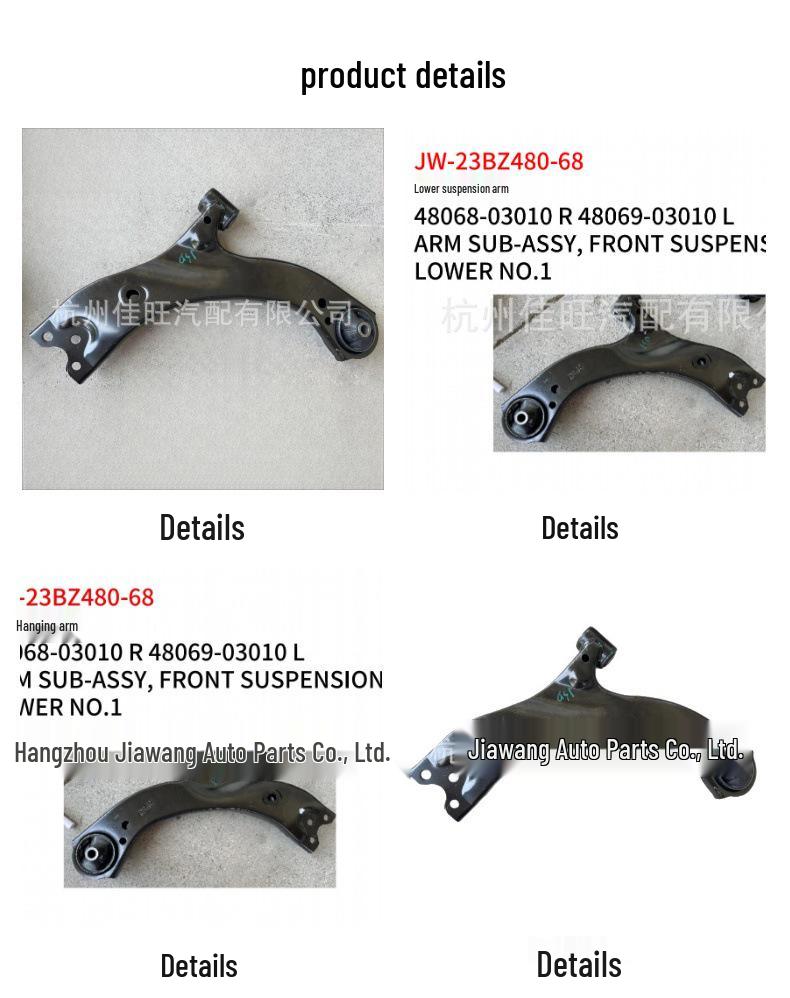 Compatible Lower Control Arm for 2023 Toyota BZ3: Right 48068-03010, Left 48069-03010