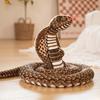 Large Simulated Cobra Doll Plush Toy Zoo Big Snake Coiled Snake Doll Tricky Fake Snake Doll