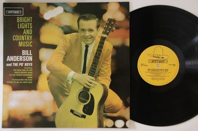 LP Record BILL ANDERSON - Bright Lights And Country Music HAT3005 STETSON UK Country Used