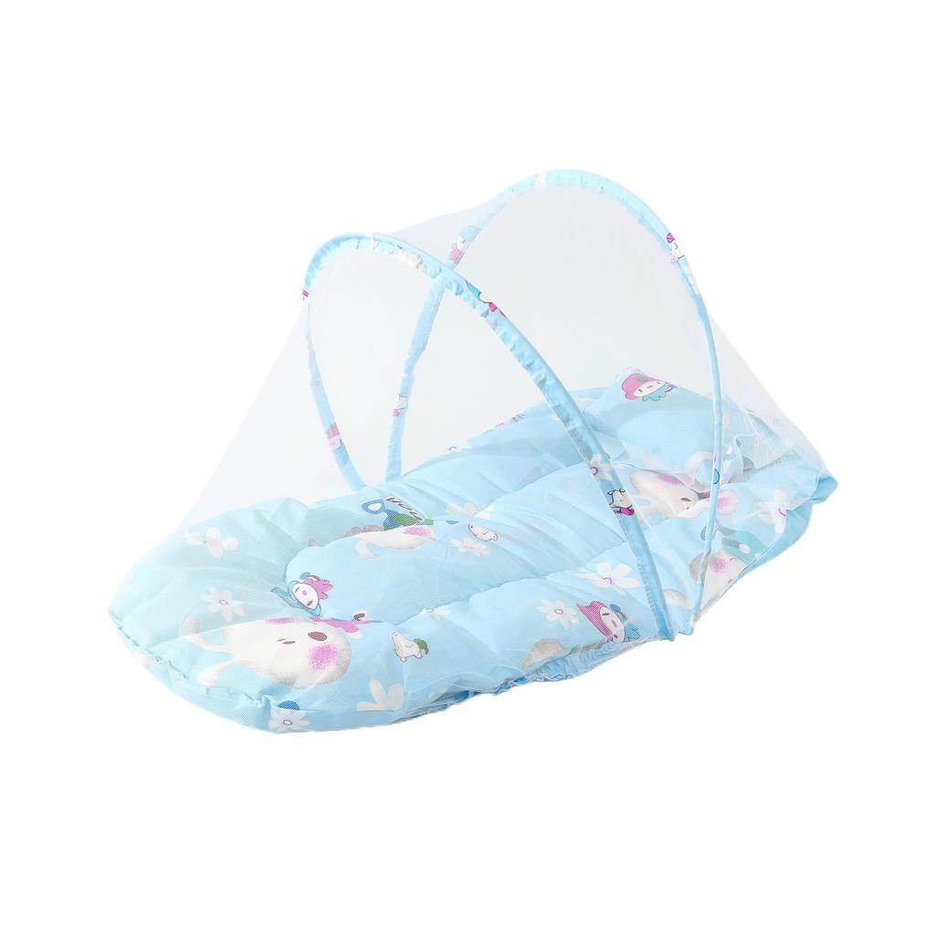 1Pc Portable Foldable Baby Mosquito Net No Installation with Sleep Cushion Pillow Mosquito Net Super Soft Baby Mosquito Net