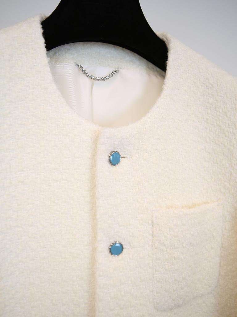 Gozer White Tweed Jacket
