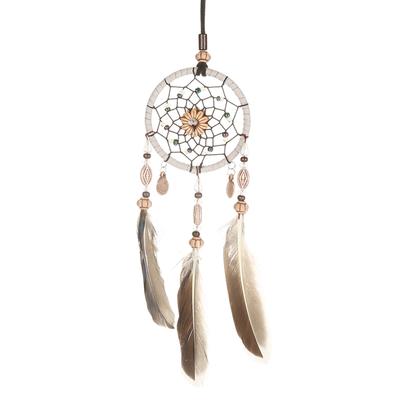 1 PCS Creative Handmade Dream Catcher with Feather Shells Car Pendant Hanging Decoration