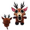 99 Nights Forest Horror Cat Plush Toy Soft Stuffed Animal with Expressive White Eyes & Sharp Claws Collectible Creepy Cute