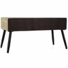 Table d'appoint - dkd home decor - Marron Noir - Métal Sapin - 2 portes - 3 tiroirs - 2 étagères