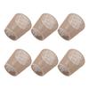 6pcs Chandelier Lamp Shades Set Elegant E14 Natural Jute Rope Clip On Bulb Lampshades for Chandelier