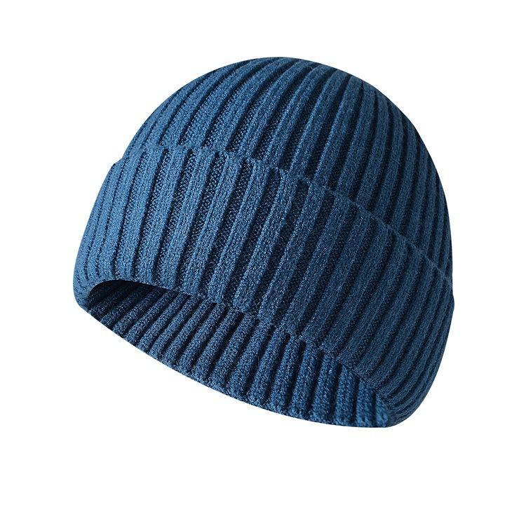 Thickened Knitted Hat Autumn and Winter Warm Wool Hat Outdoor Sports Cycling Hat Cold Hat