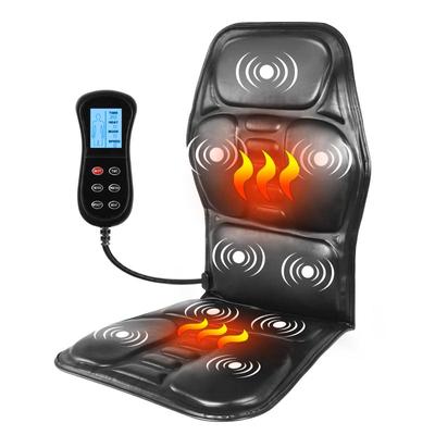 Aquecimento elétrico vibratório para costas massageador cadeira no carro home office colchão lombar alívio da dor