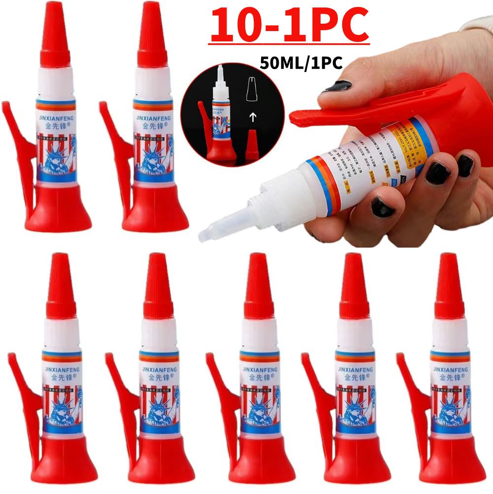 

10-1PC 50ml Welding Repair Glue Oily Liquid Metal Welding Filler Powerful Fast for Metal Wood Leather Porcelain Repair Fast Glue 1PC 50ML