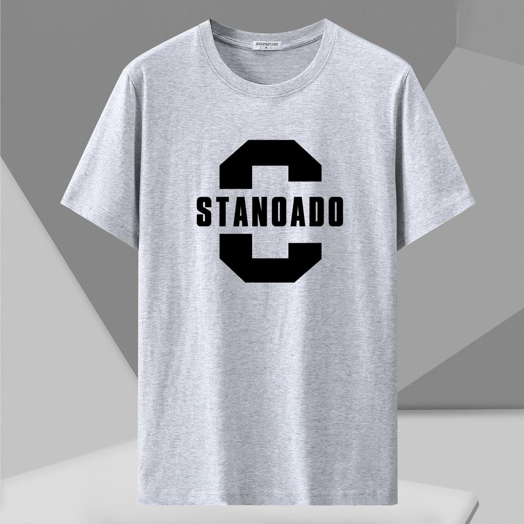 Cotton T-Shirts Men's Short Sleeved T-shirt Cotton Trendy Brand Student Cotton Round Neck Half Sleeved T-shirt