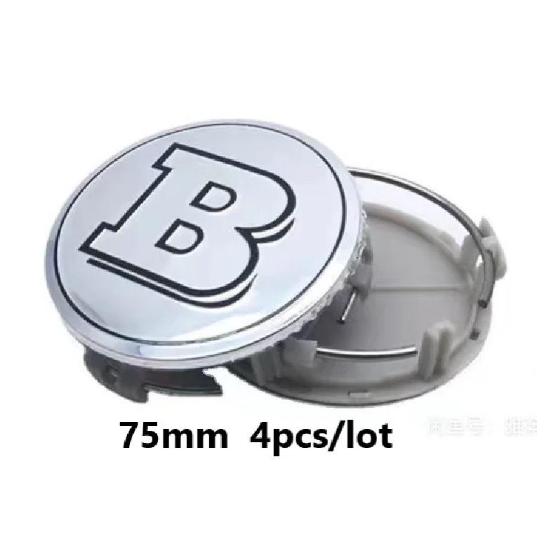 3 Types of Bases 75mm Wheel Hub Center Cap for BRABUS W203 W204 W205 W206 W117 W124 W212 W166 W176 W177 GLA GLC CLA CLS Hubcap
