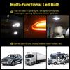 12V 1156 10 Pack Bright 1156 1141 1003 50-SMD White LED Bulbs For Car Interior RV Camper light