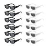 12 Pairs Per Set Fashion Brand Designer Shades New in Women Trends Sunglasses Multi Color Decoration Lady Sun Glasses
