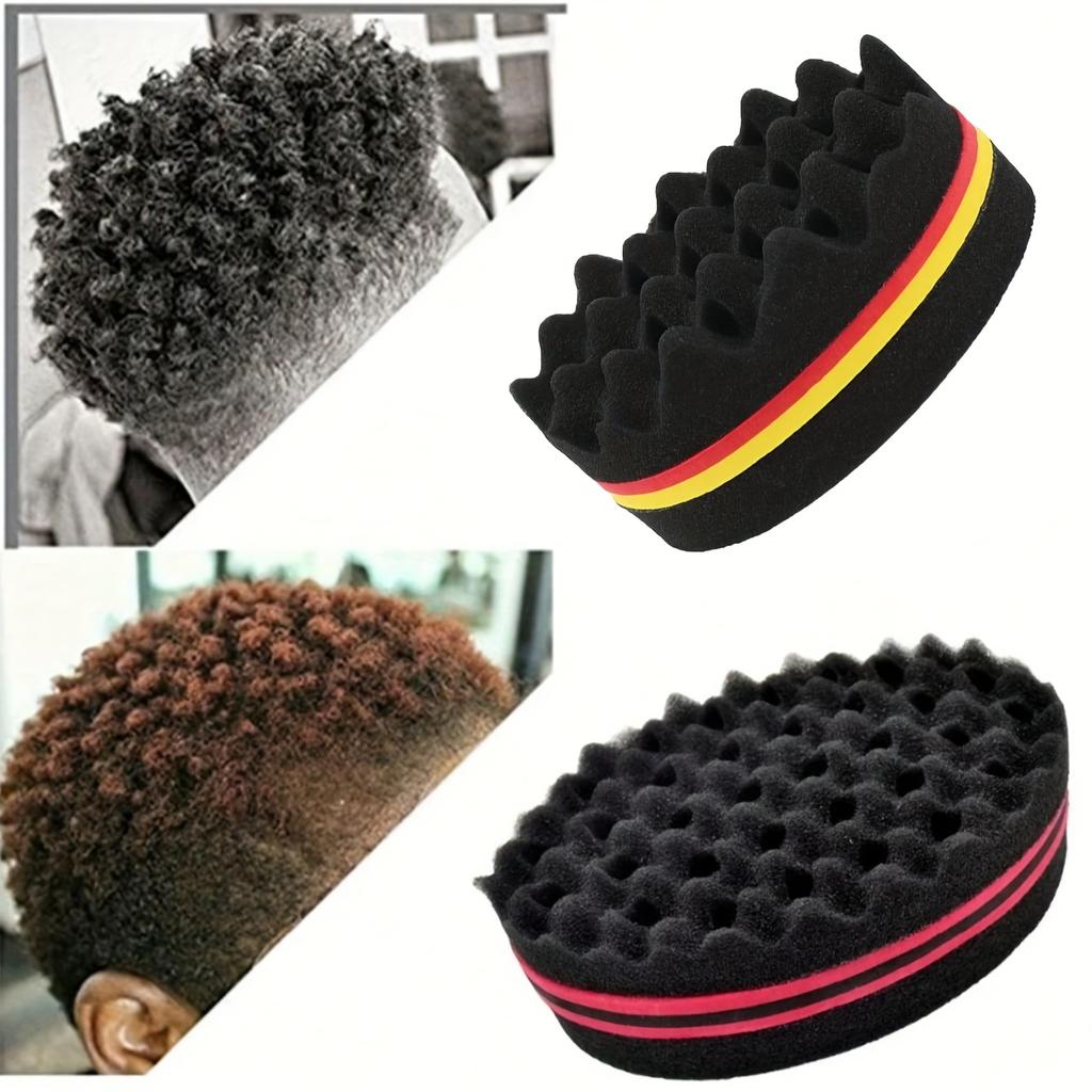 Wave Long Hair African Curly Hair Care Tool Curling Sponge, Fashionable Sponge Brush Suitable for Curly Hair, Curling Styling Tool