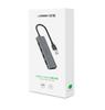 Ugreen 4-Port USB 3.2 Gen 1 Hub with Micro USB Power, Gray - Model CM219 50985