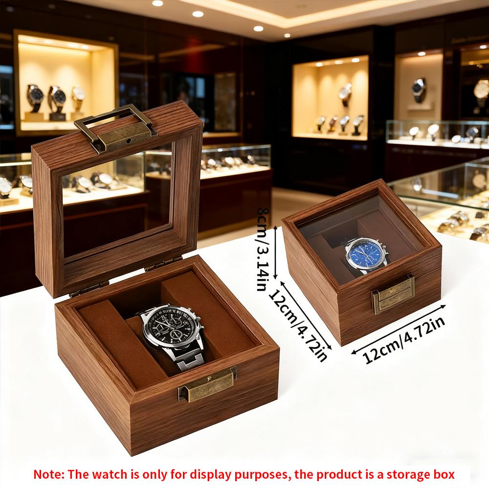 

Премиальный деревянный кейс для аксессуаров - Органайзер для часов, браслетов, ювелирных изделий, с картонной упаковкой для безопасной транспортировки