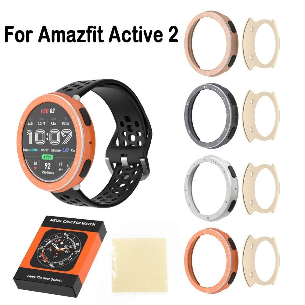 Replacement Metal Watch Bezel Screen Protector for Amazfit Active 2 Smart Watch Accessories