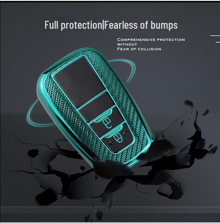 Toyota A Style TPU Carbon Fiber Car Key Case