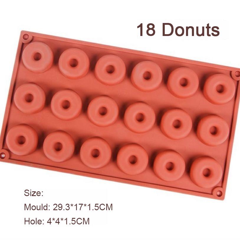 Silicone Donut Maker 3D DIY Baking Pastry Cookie Chocolate Round Molds Muffin Cake Mould Dessert Handmade Kitchen Cooking Tools 1